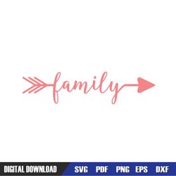 Family Mother Day Arrow SVG