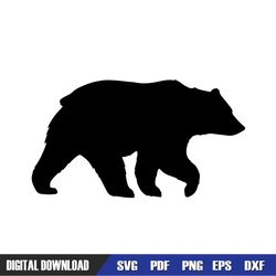 Bear Mama Day Silhouette Vector SVG