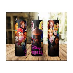 Princess Disney 20oz Skinny Tumbler Wrap Png, Disney Png, Princess Tumbler Png, Princess Png, Princess Disney Png, Princ