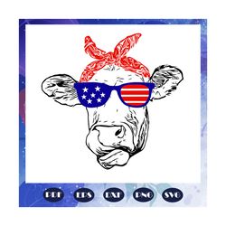 Patriotic cow svg, cow svg, cow mom svg, cow art, cow print, cow american svg, independence day svg, america flag, Files