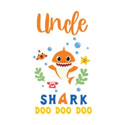 Uncle Shark Doo Doo Doo Svg, Family Svg, Uncle Shark Svg, Baby Shark Svg, Uncle Svg, Shark Family Svg, Kid Song Svg, Bab