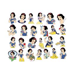 Snow White Bundle Svg, Disney Svg, Snow White And The Seven Dwarfs Svg, Snow White Svg, Cute Princess Svg, Beautiful Pri