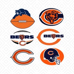chicago bears svg bundle, sport svg, chicago bears ball svg, chicago bears hat svg, bears svg, chicago bears logo, nfl s