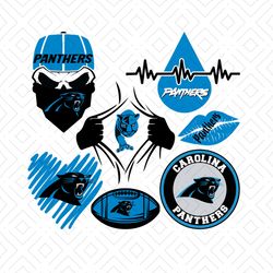 Carolina Panthers Svg Bundle,Sport Svg, Carolina Panthers Svg, Super Bowl Svg, Panthers Logo Svg, NFL Svg, Heartbeat Pan