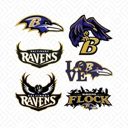 Baltimore Ravens SVG Bundle, Ravens Logo SVG, Sport SVG, Love Ravens SVG, Ravens Flock SVG, NFL SVG, Football SVG