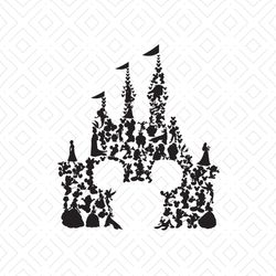 Disney Mickey Mouse Castle Svg, Disney Svg, Disneyland Svg, Mickey Svg, Mickey Head Svg, Castle Svg, Disney Castle Svg,