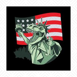 T Rex Statue Of Liberty Svg, Independence Svg, July 4th T Rex Svg, Liberty T Rex Svg, Statue Of Liberty, Freedom T Rex S