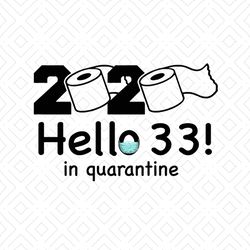 2020 hello 33 in quarantine svg, birthday svg, quarantine birthday svg, hello 33 svg, birthday 33 svg, 33rd birthday svg