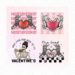Heart Breaker PNG, One Loved Mama PNG, Funny Valentine SVG, Valentine Quotes SVG, Valentine Day PNG, Happy Valentine Day