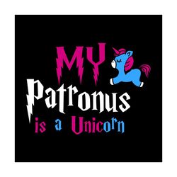 My Patronus Is A Blue Purple Unicorn Harry Potter Movie SVG