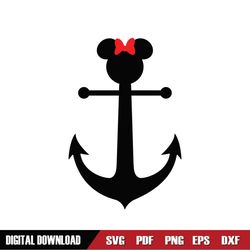 Minnie Mouse Anchor SVG