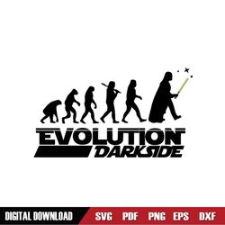 Evolution Of The Dark Side Funny Star Wars Design SVG