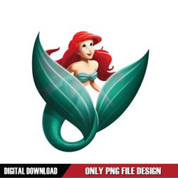 Big Green Fish Tail Little Mermaid Ariel Princess PNG