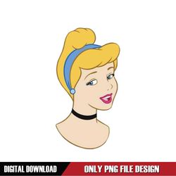 Disney Cartoon Princess Cinderella Face PNG Sublimation