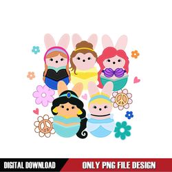 Disney Princess Peeps Happy Easter PNG