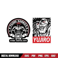 Yujiro Hanma Anime SVG Sticker Print PNG Decal High Quality