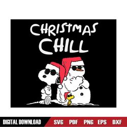 Christmas Chill Snoopy SVG, Snoopy SVG, Christmas SVG