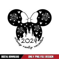 Minnie Castle Disney Family Vacation 2024 PNG