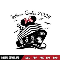Minnie Ears Disney Cruise Line Ship SVG