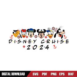 Mickey Friends Disney Cruise 2024 SVG