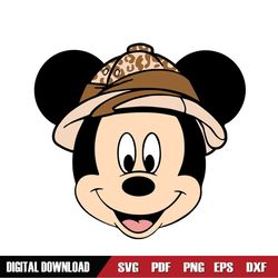 Animal Kingdom Mickey Wild SVG