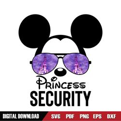 Princess Security Disney Mickey Kingdom SVG