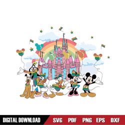 Mickey Friends Rainbow Kingdom LGBT Pride SVG
