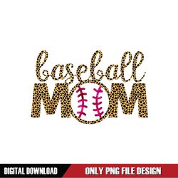 Leopard Baseball Mom Mother Day Sport PNG