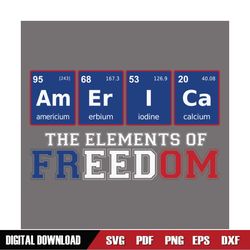 American The Elements Of Freedom SVG