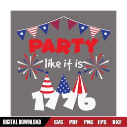 Party Like It Is 1886 4th Of July Birthday SVG