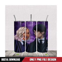 Enid Sinclair Wednesday 20oz Tumbler Wrap PNG