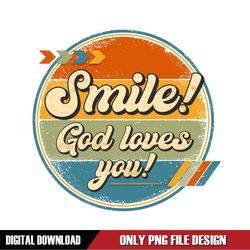 Smile God Love You Father Day PNG