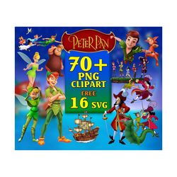 70 Peter Pan Clipart, Tinker Bell Peter Pan, Peter Pan Clipart, Neverland Png, Tinkerbell Png