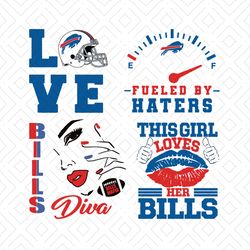 Buffalo Bills Bundle Svg, Sport Svg, Bills Diva Svg, Bills Logo Svg, NFL Svg, Buffalo Bills Design Svg, Buffalo Svg, Foo
