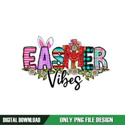 Bunny Christian Cross Funny Easter Vibes Clipart PNG