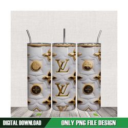 3D Inflated Louis Vuitton Fashion Tumbler Wrap PNG