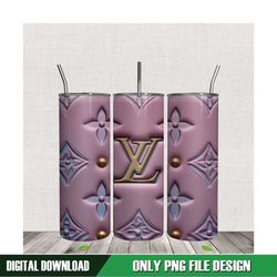 Fashion Luxury Logo Louis Vuitton 3D Tumbler Wrap PNG