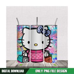 Brand New Pink Hello Kitty Skinny Tumbler Wrap PNG