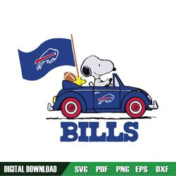 Snoopy Car Buffalo Bills Cut Files