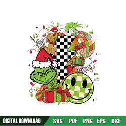 Grinch Christmas PNG Design, Retro Christmas png, Grinch Png, Trendy Christmas Vibes Png