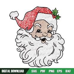 2044553 Red Santa Claus PNG, Christmas Glitter Bling PNG, Christmas Sublimation, Holiday Png, Santa Claus Glitter Digita