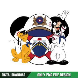 Sailor Dog Goofy and Pluto Cruise Line PNG