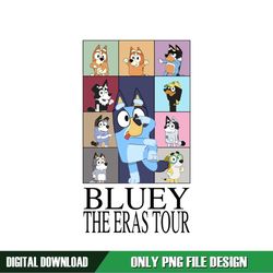 Bluey Dog The Eras Tour PNG