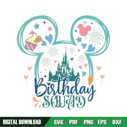 Happy Birthday Squad Castle Birthday Party Svg