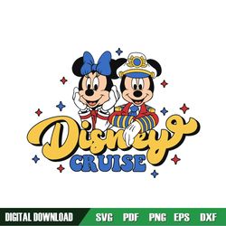 Disney Cruise Mickey Minnie Captain Mouse SVG