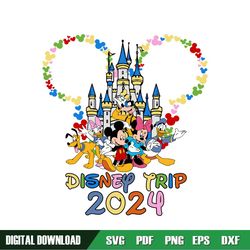 Disney Family Trip Mickey Head Kingdom SVG