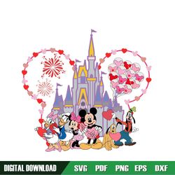 Valentine Kingdom Festival Mickey And Friends SVG