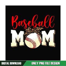 Baseball Mom Day Leopard Bandana Sport PNG