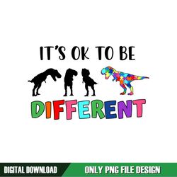 Autism Dinosaur Puzzle Its Ok To Be Different PNG