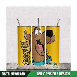 Happy Scooby Doo Smile Tumbler Design PNG